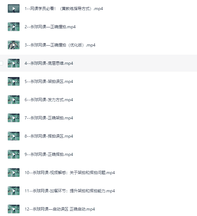 打羽毛球运动教学课程     [技巧教学]    [MP4]     [12.84 GB]